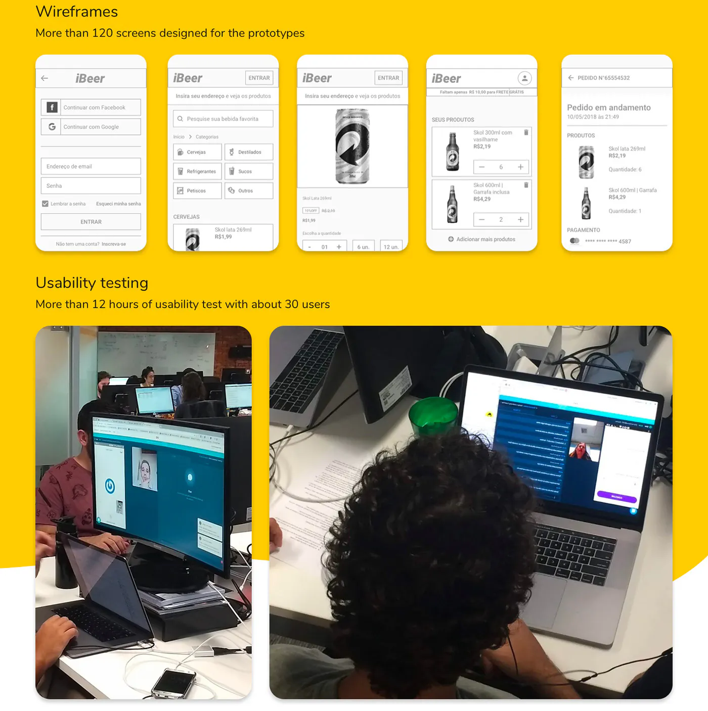 Wireframes e testes de usabilidade